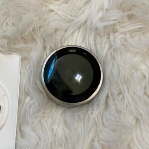 Google Nest 3rd Gen Learning Thermostat E360129 (A0013) Stainless Steel W Mount